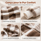 Oversized damesvest met capuchon, ruitjesmotief en kleurblokken