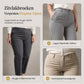 Elegante satijnen hooggetailleerde wijde pijpen broek met asymmetrische taille