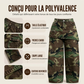 Wijd retro-jeans met camouflageprint voor dames