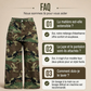 Wijd retro-jeans met camouflageprint voor dames