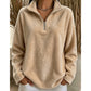 Casual en comfortabele dames-sweater met kwartrits