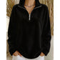 Casual en comfortabele dames-sweater met kwartrits