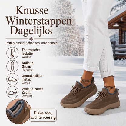 Casuele winterschoenen met pluche voering voor dames