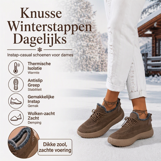 Casuele winterschoenen met pluche voering voor dames