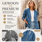 Casual V-hals denim vest voor dames