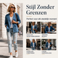 Casual V-hals denim vest voor dames