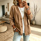 Casual V-hals denim vest voor dames