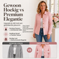 Elegante gerimpelde peplumblazer voor dames