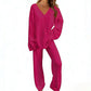 Zachte Lounge Set met V-Hals
