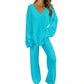 Zachte Lounge Set met V-Hals