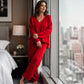 Zachte Lounge Set met V-Hals