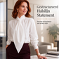 Elegante damesblouse met strikkraag en lange mouwen