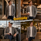 Heren casual vest met knopen en breisel