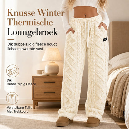 ⏰ Laatste Stuks! Casuele warmte loungebroek voor dames met flanelvoering, zacht gevoerd, hoog draagcomfort, ideaal voor thuis & vrije tijd
