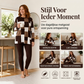 Damesset met bedrukte langemouwen top en leggings