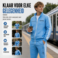 Heren set met geometrische print, jack met volledige rits en broek