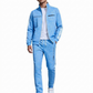 Heren set met geometrische print, jack met volledige rits en broek