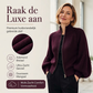 Dames gebreide trui met lanternmouwen en rits