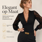 Vrouwen Deep V-hals Kant Lange Mouwen Top