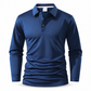 T-shirt met lange mouwen en kraag voor heren