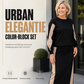 Tweedelige set voor dames: gebreide trui & midi rok