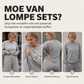 Tweedelige set voor dames: gebreide trui & midi rok