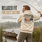 Retro-hoodie voor heren met visprint, relaxte pasvorm, zacht fleece van katoenmix met kangoeroezak