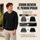 Heren casual round neck gebreid shirt