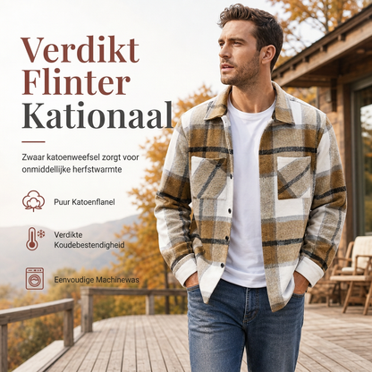 Casual geruit flanellen overhemd voor heren