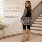 Dierenprint lange mouw top voor dames