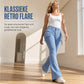 🔥 Nieuw & Trendy ✨ Dames High Stretch Skinny Cargo Flare Jeans – Hoge Taille met Klepzakken voor een Trendy & Comfortabele Pasvorm