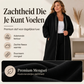 Casueel lang model hoodjack met rits voor dames