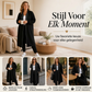 Casueel lang model hoodjack met rits voor dames