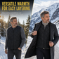 Heren wintervest met losse pasvorm, high street-mode, minimalistisch, mouwloos