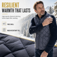 Heren wintervest met losse pasvorm, high street-mode, minimalistisch, mouwloos