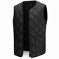 Heren wintervest met losse pasvorm, high street-mode, minimalistisch, mouwloos