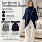 Dames asymmetric col poncho gebreide trui