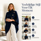 Dames asymmetric col poncho gebreide trui