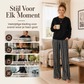 Vrouwen Casual ronde hals top & bedrukte broek set