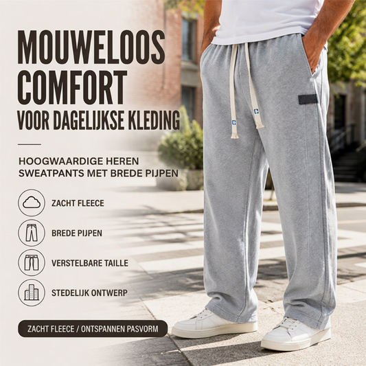 Casual wijde heren sweatpants met zakken