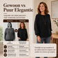 Dames Oversized Gebreid Shirt met Ribstruktuur