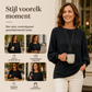 Dames Oversized Gebreid Shirt met Ribstruktuur