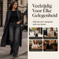 Dames Jeans met Hoge Taille, Wijde Pijpen en Stretch