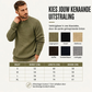 Klassiek round neck gebreid herentopje
