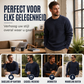 Klassiek round neck gebreid herentopje