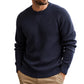 Klassiek round neck gebreid herentopje