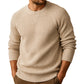 Klassiek round neck gebreid herentopje