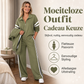 Casual sweatshirt en wijde pijpen broek set voor dames
