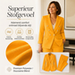 Elegante blazer met dubbele rij knopen en broekenset voor dames