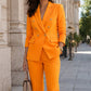 Elegante blazer met dubbele rij knopen en broekenset voor dames